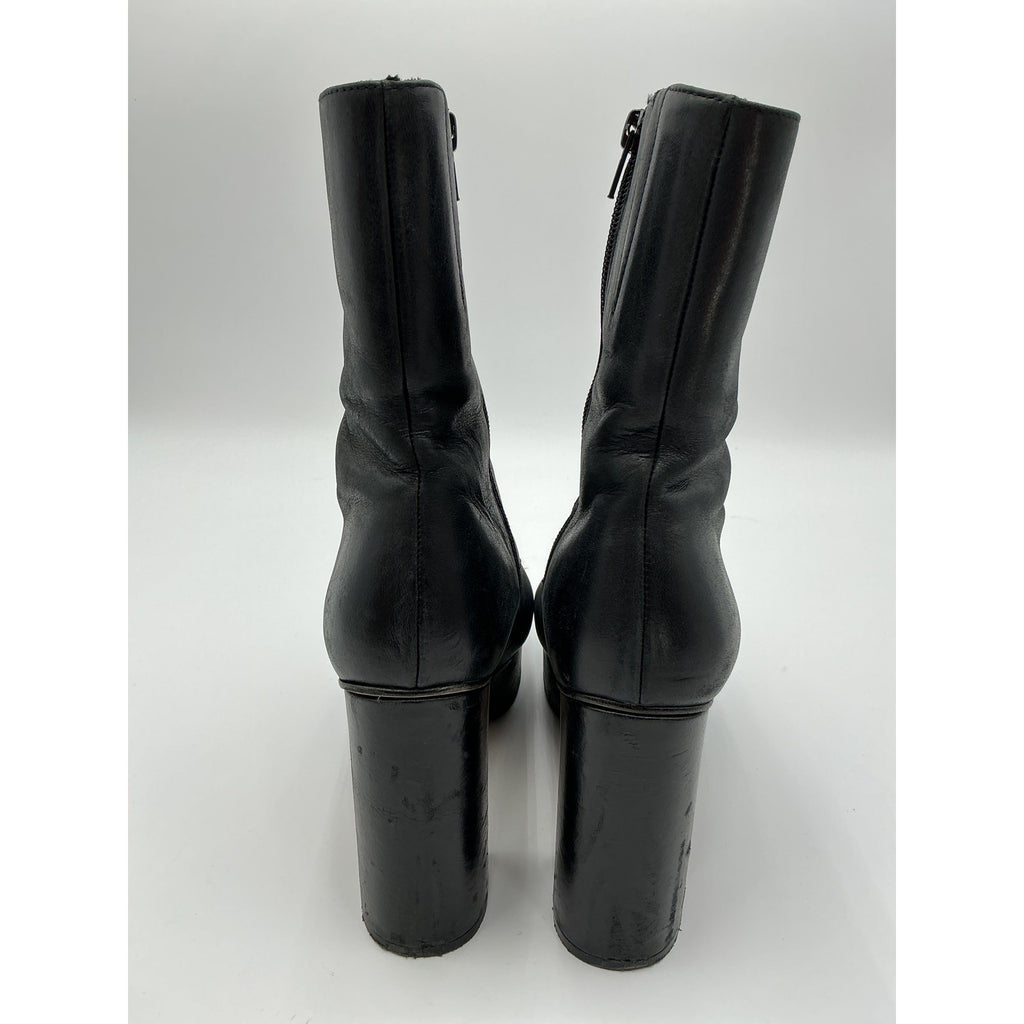 Alohas 'Thunder' Black Leather Platform Boot Size 8
