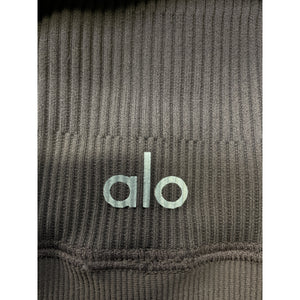 Alo Yoga Seamless Black High-Waist 7/8 Open Air Legging Size XXS