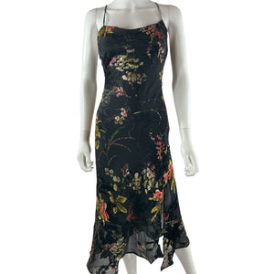 Astr The Label Burnout Black Multi Gaia Dress Size XS
