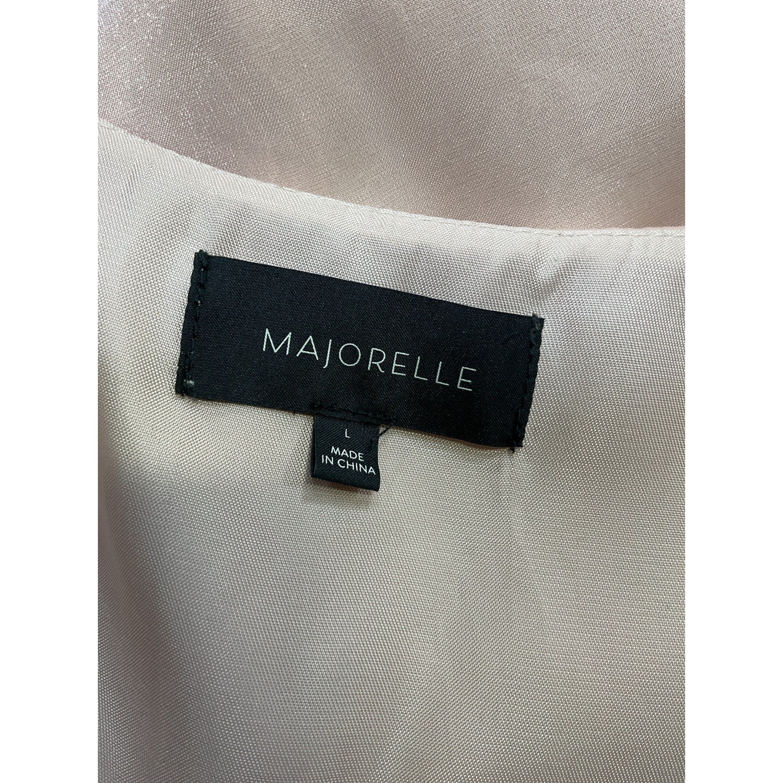 Majorelle 'Elly' Pink Organza Mini Dress Size L
