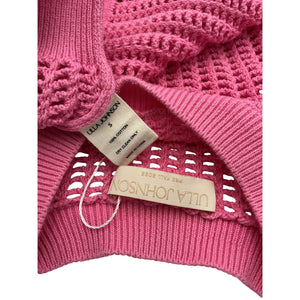 Ulla Johnson Textured Pink Delaney Sweater Size S