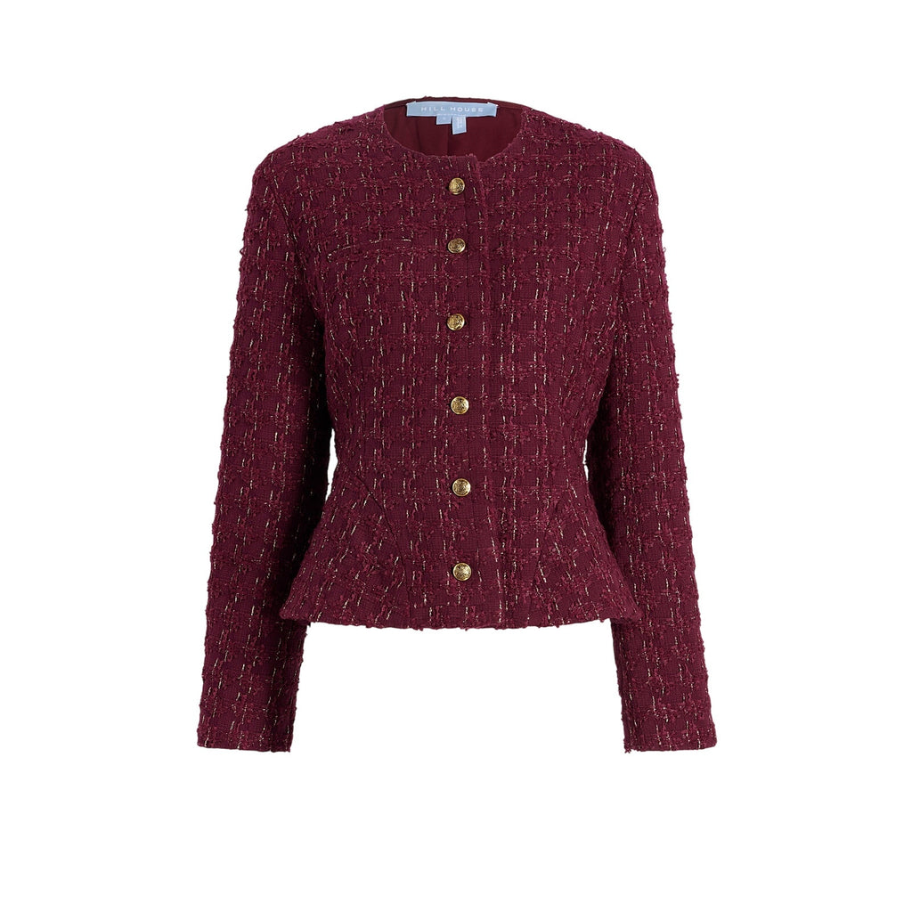 Hill House Home 'The Valentina' Red Polyester Jacket Size XS