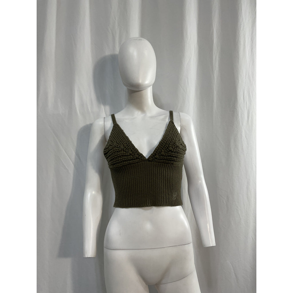 Blumarine 'Knit' Green Top Size S