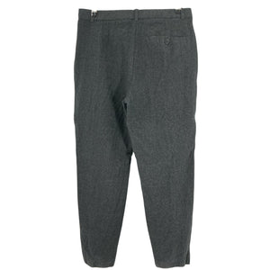 Theory Sleek Black Tapered High-Waist Flannel Pants Size 4