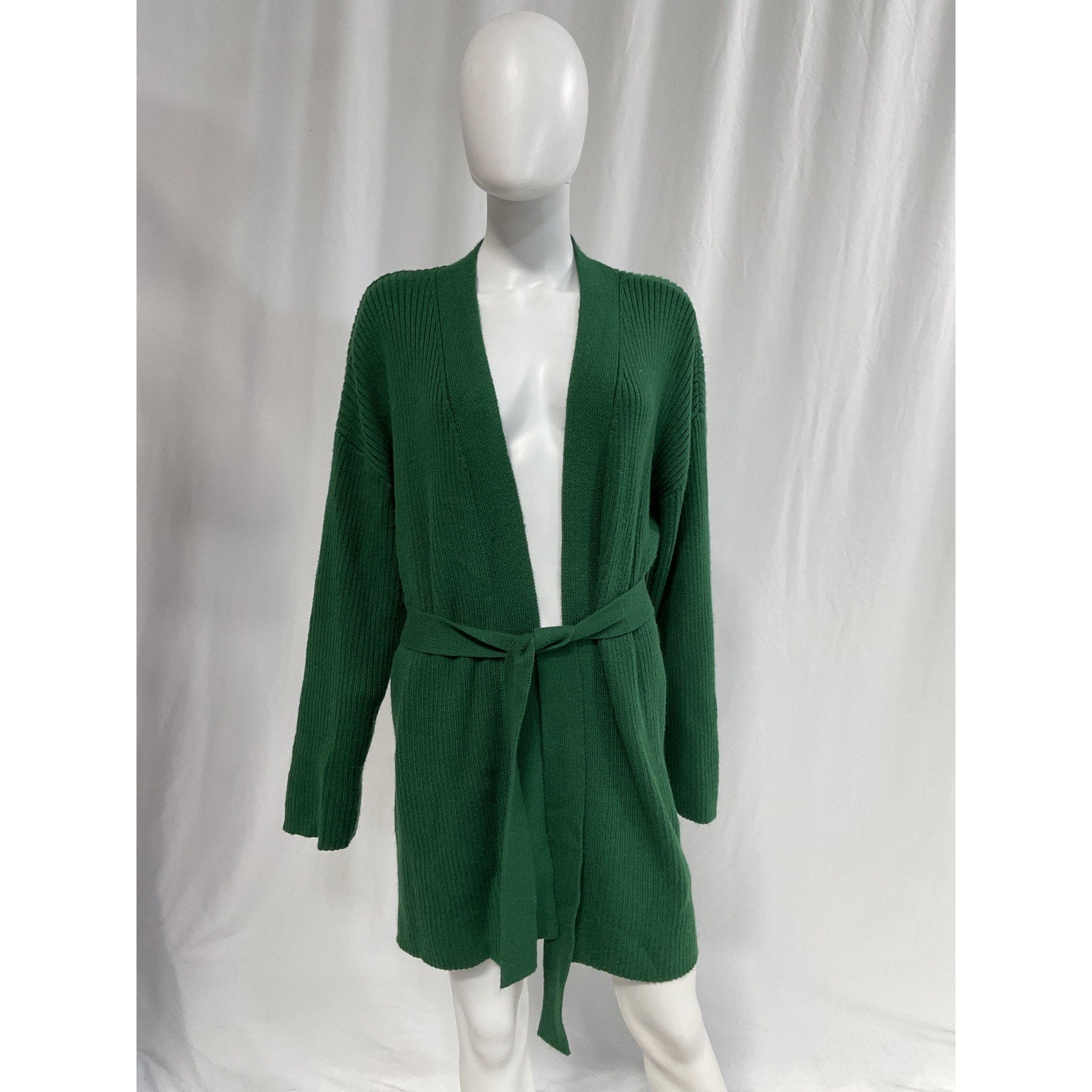 L'Academie 'Hannah' Green Wrap Sweater Size L