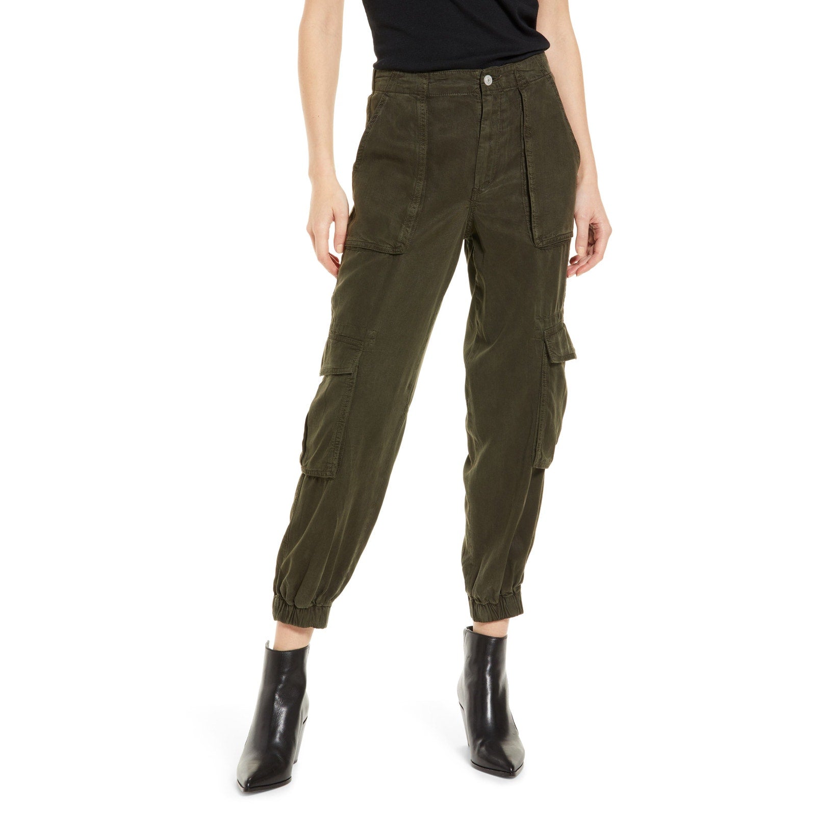 Allsaints 'Frieda' Green Cargo Joggers Size 0