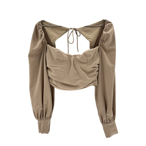 Majorelle 'Emily' Tan Viscose Top Size M