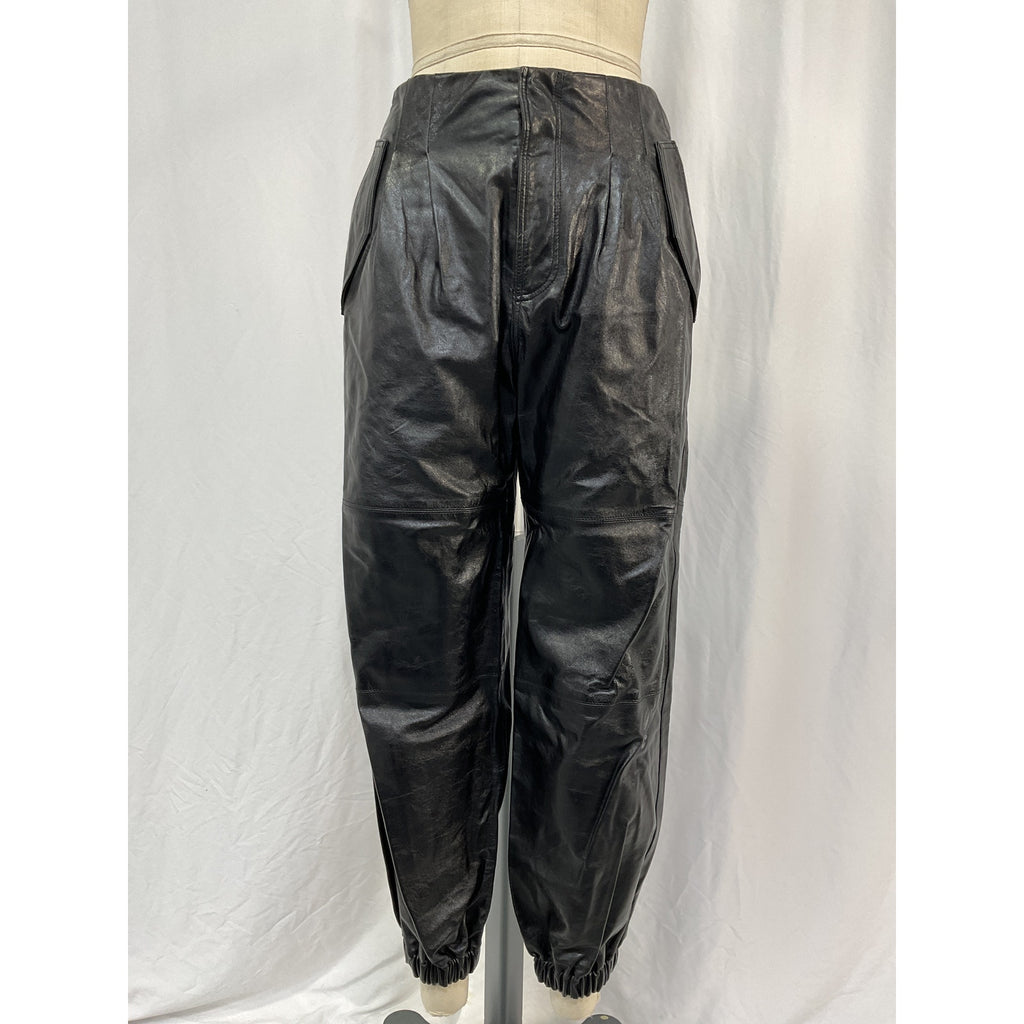 Ulla Johnson 'Cyrus' Black Leather Pant Size 2