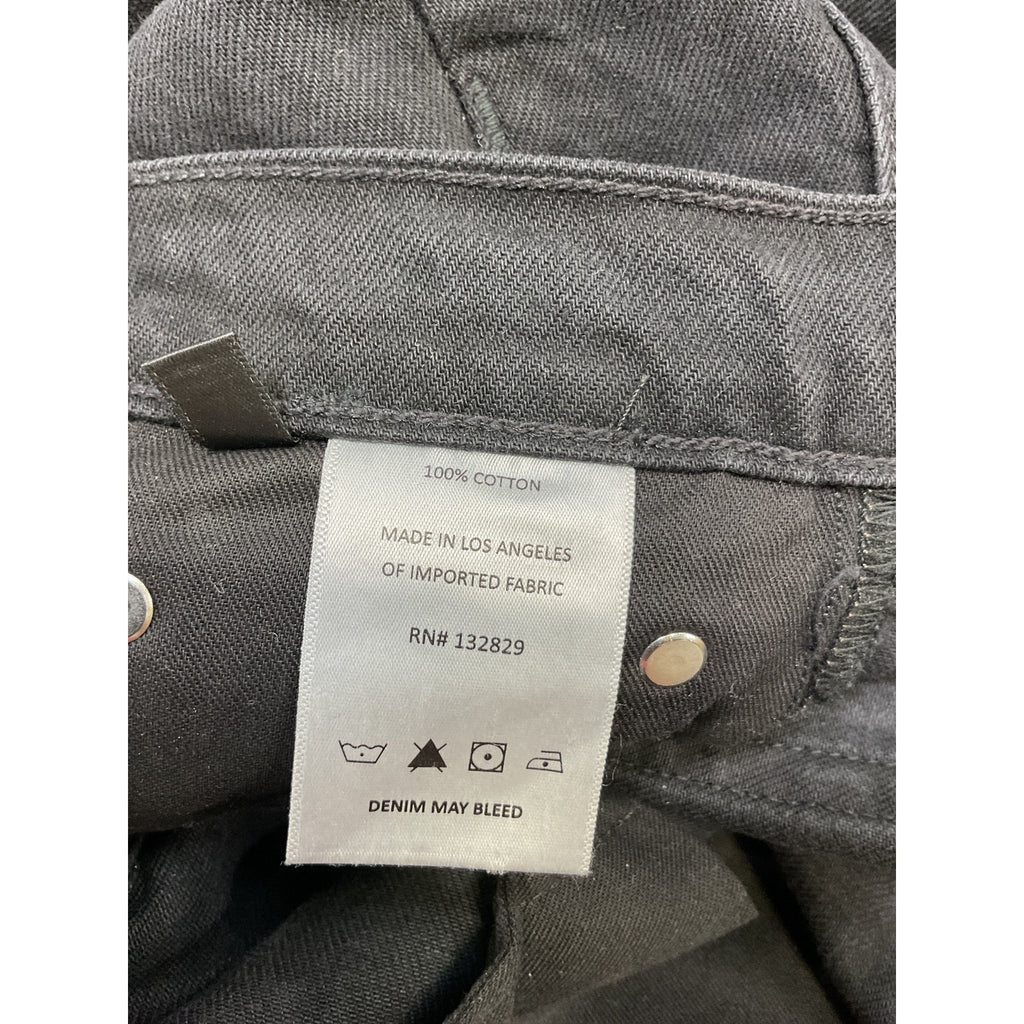 Grlfrnd 'Bella' Black Cotton Low Rise Boyfriend Denim Jean Size 27