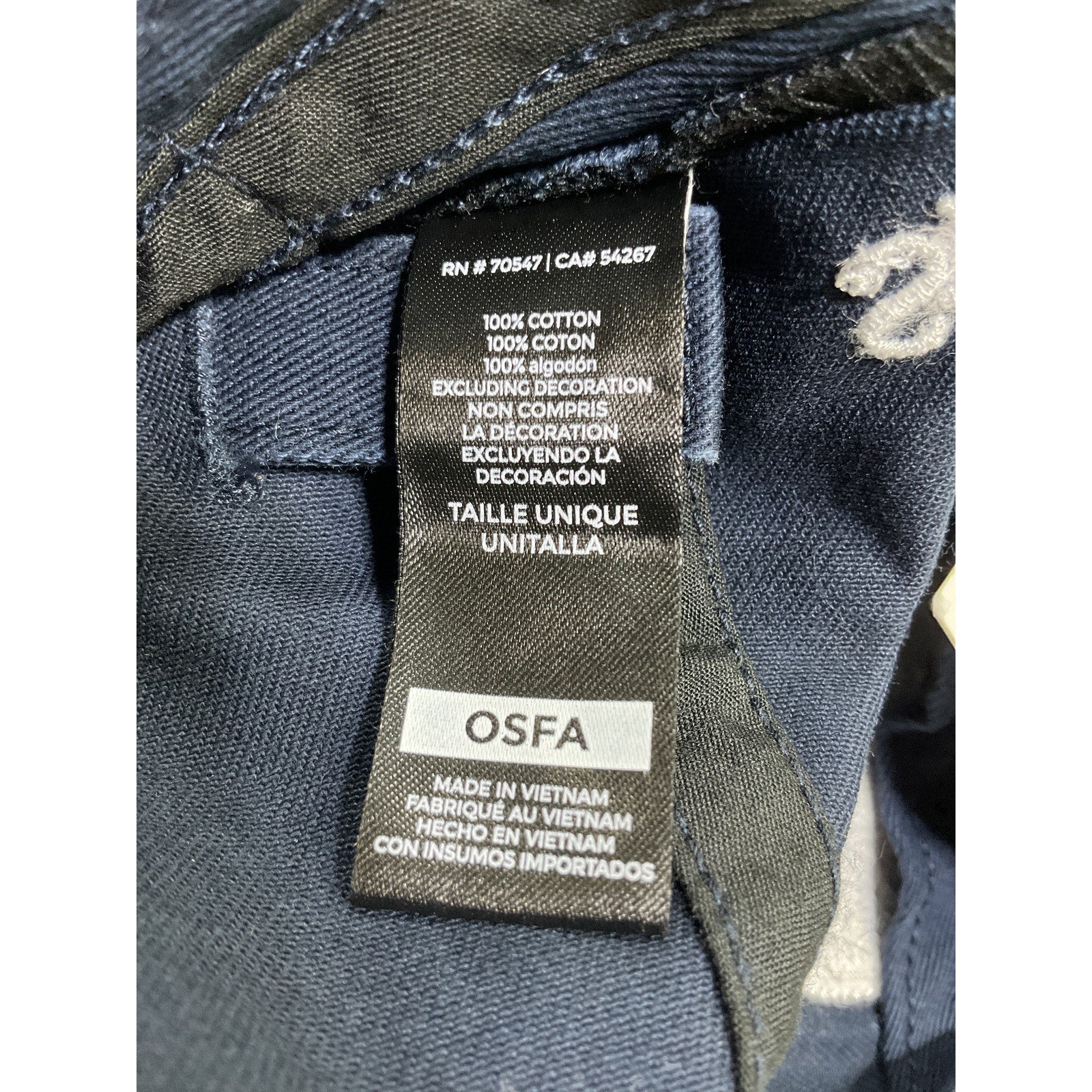 Sporty & Rich 'Crest' Blue Cotton Hat Size OS - NWT