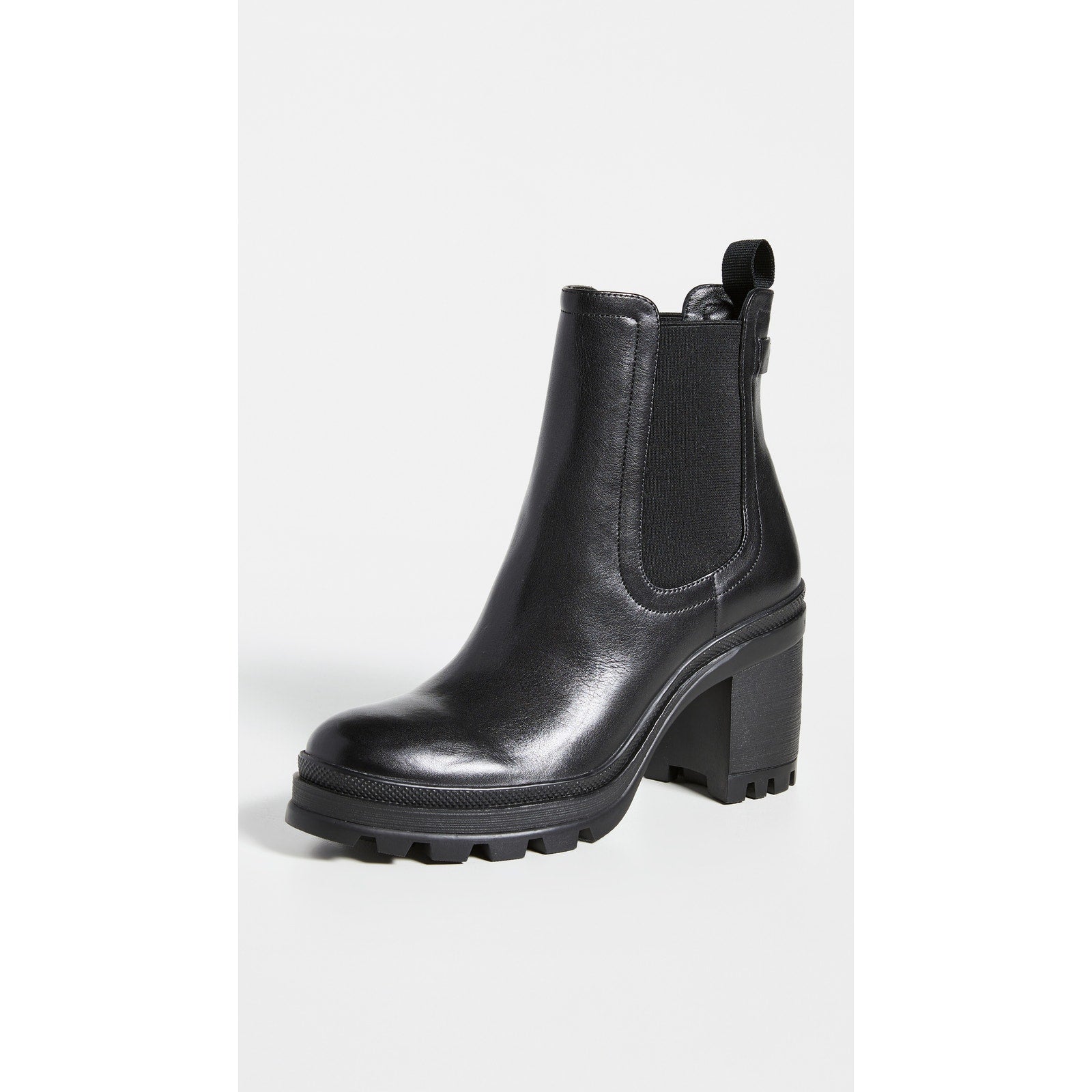 Veronica Beard 'Winnie' Black Leather Chelsea Boots Size 9.5