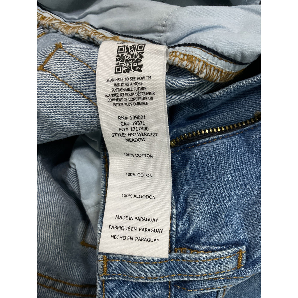 Frame Le High N Tight Blue Wide Denim Jean Size 23