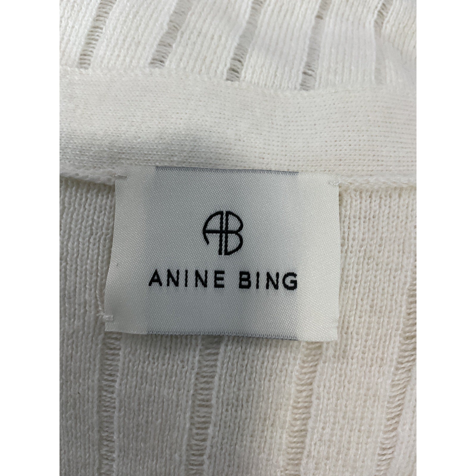 Anine Bing 'Hazel' White Cardigan Size M