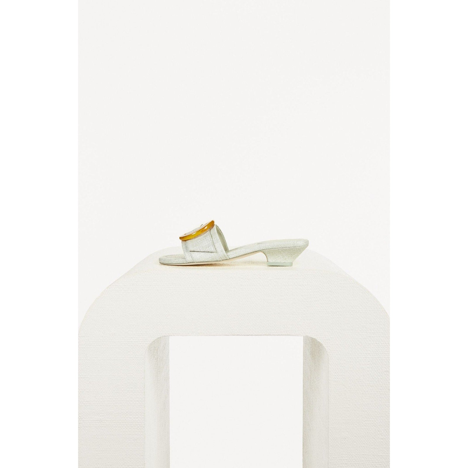 Cult Gaia 'Nelly' Green Raffia Sandal Size 38