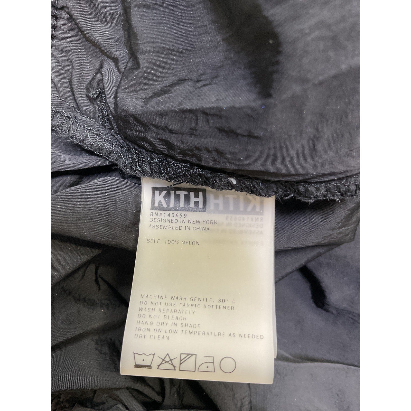 Kith 'Asra' Black Nylon Bottom Ii Size L
