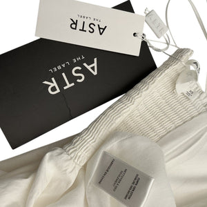 Astr The Label Romantic White Helia Midi Dress Size XS
