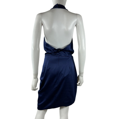 Elliatt Asymmetric Navy Camo Cocktail Dress Size M