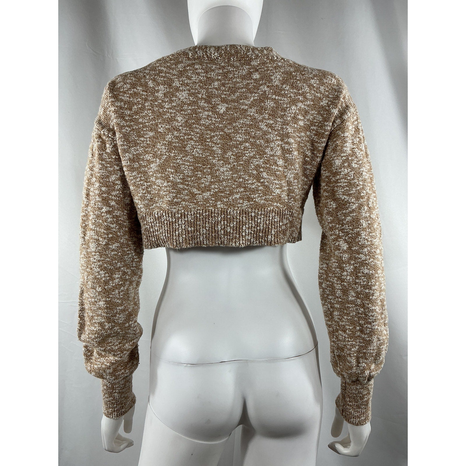 House Of Harlow 1960 X 'Sofia' Tan Cotton Richie Kennedy Cardigan Size XS