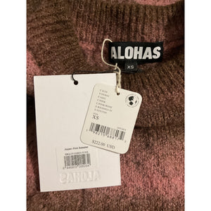 Alohas Cozy Pink Aspen Monte Sweater Set Size XS NWT
