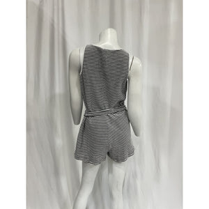 Solid & Striped 'The Poppy' Black Romper Size S