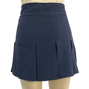 Cinq à Sept Pleated Navy Miranda Skirt Size 8