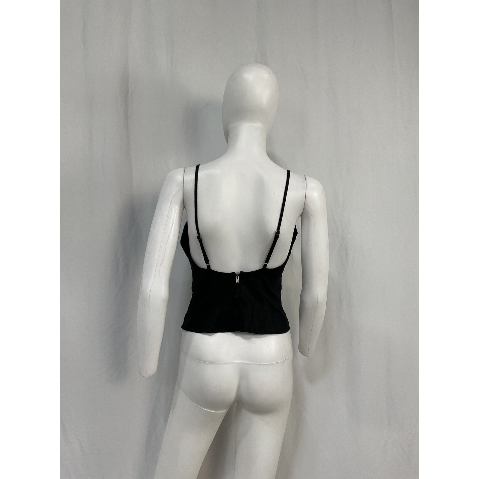 Reformation 'Evette' Black Linen Top Size 0