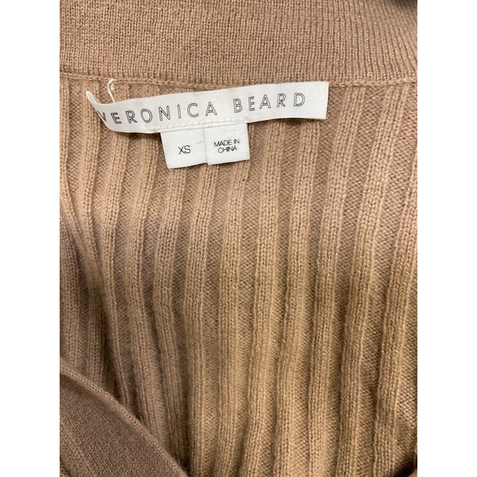 Veronica Beard 'Lazana' Tan Cashmere Cashmere Cardigan Size XS