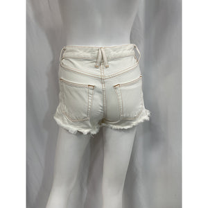 Slvrlake 'Farrah' White High Waist Cutoff Denim Shorts Size 23