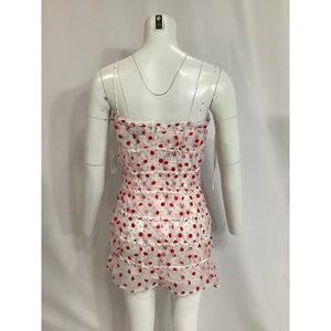 For Love & Lemons 'Agata' Red Mini Dress Size S - NWT