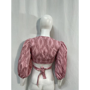 Alexis 'Iris' Pink Cotton Top Size XS