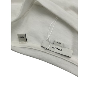 Vince Easy White Elbow-Sleeve T-Shirt Size XS