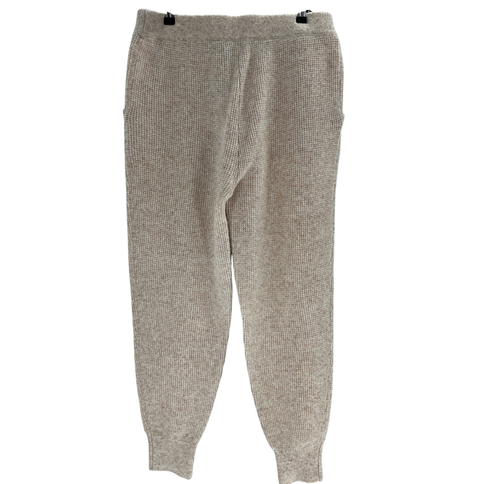 Hatch 'The Cozy' Beige Acrylic Waffle Jogger Size 2