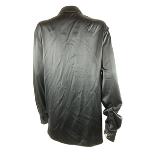 Retrofête Silk Black Antoni Button Down Shirt Size XS