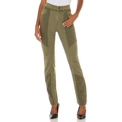 Retrofête Paneled Olive Mix Taryn Pants Size 25 NWT