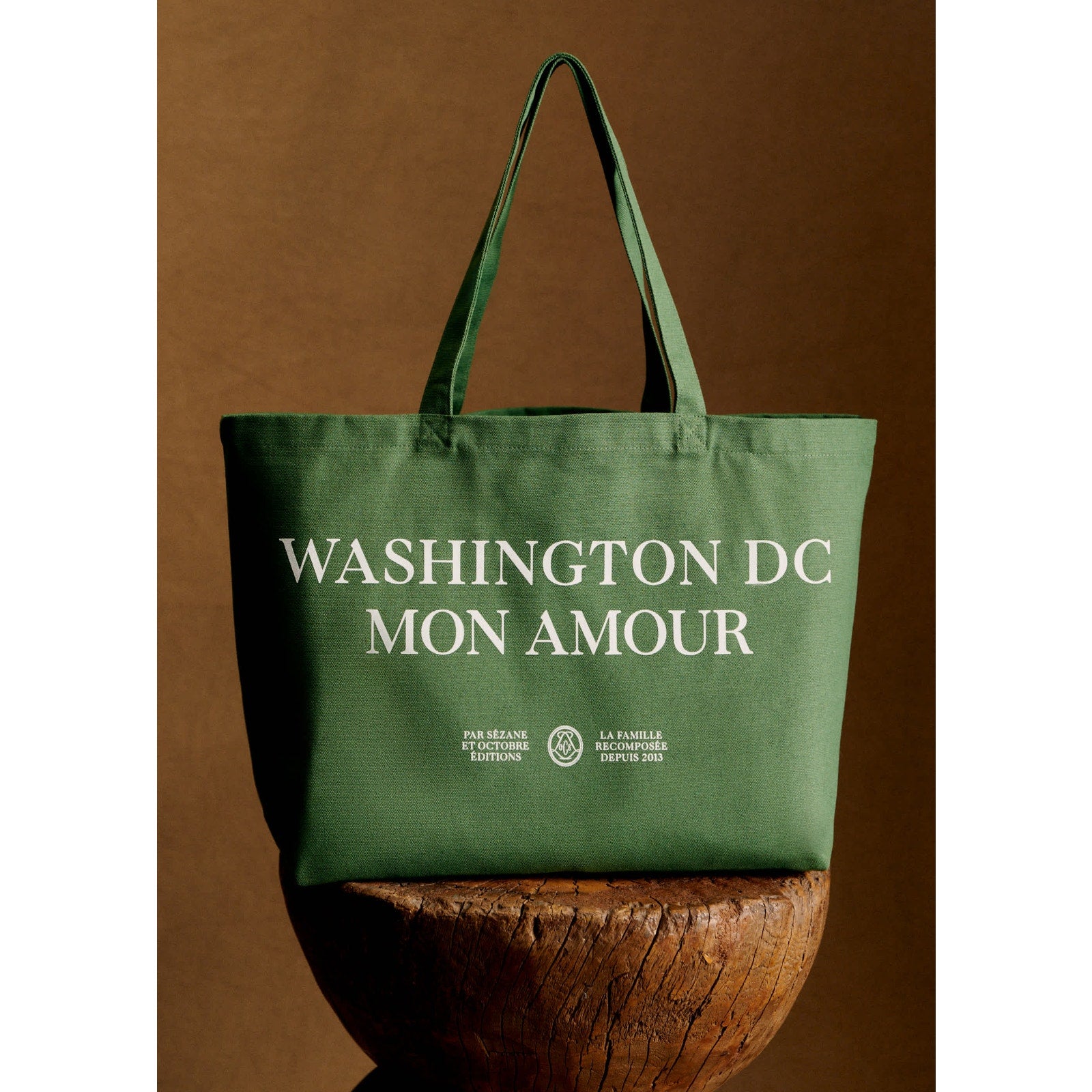 S�zane Green Cotton Tote Bag