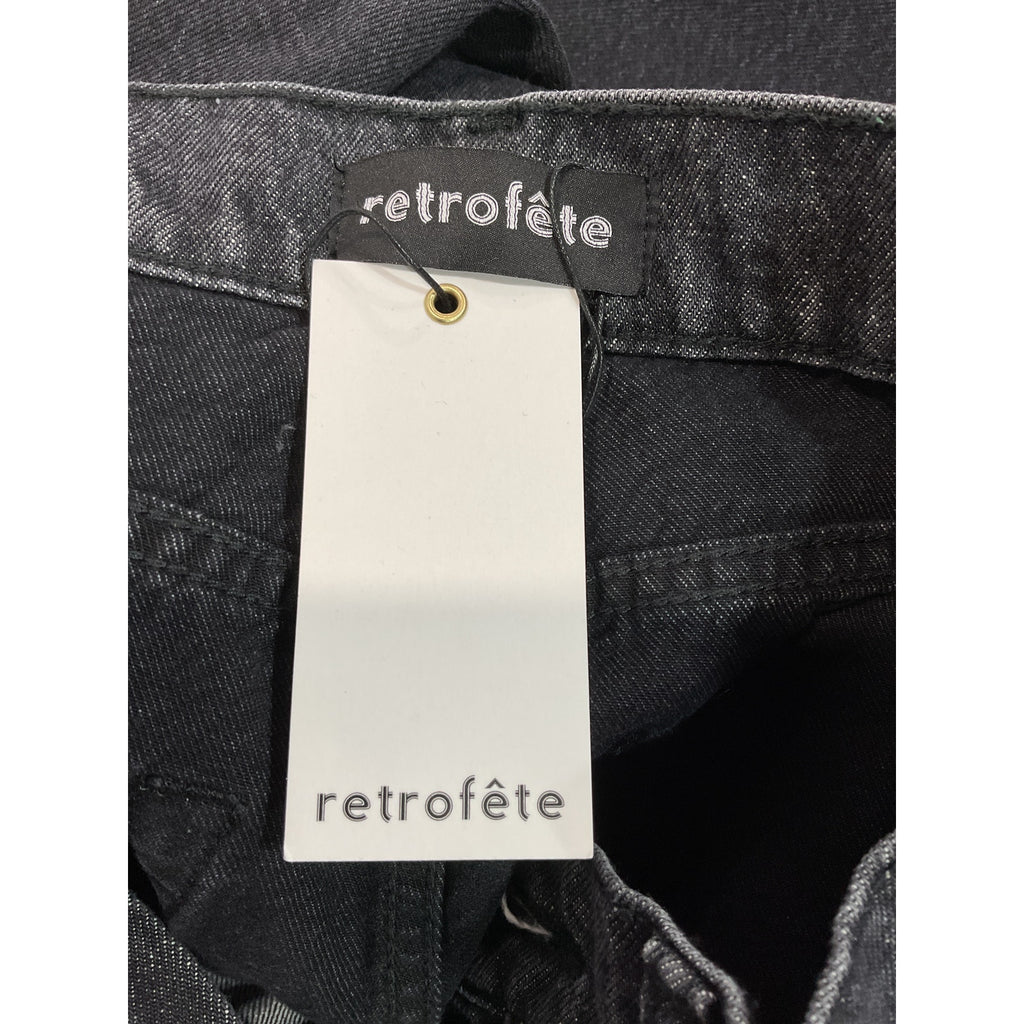 Retrofete 'Maggie' Black Denim Jean Size 28 - NWT