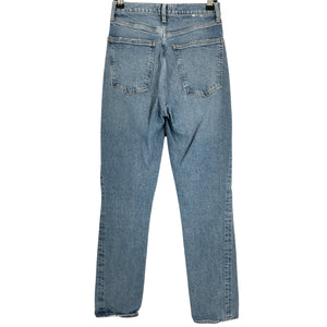 Agolde Classic Blue High Rise Stovepipe Denim Jeans Size 26