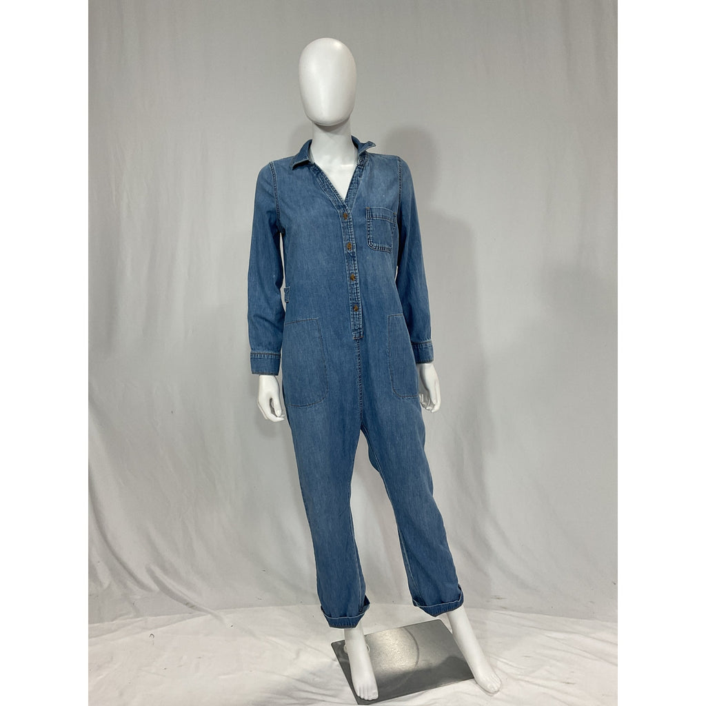 Hatch 'The Everyday' Blue Nursing Denim Jumpsuit Size 0