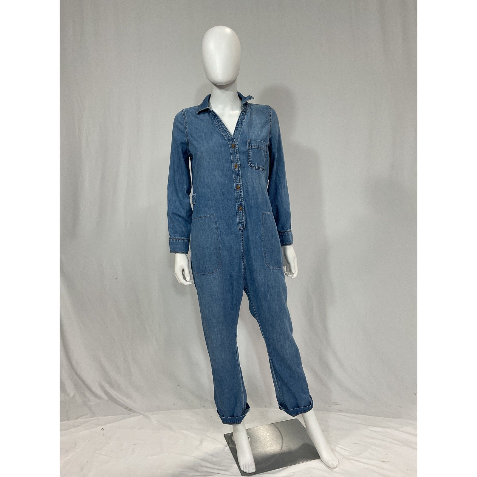 Hatch 'The Everyday' Blue Nursing Denim Jumpsuit Size 0