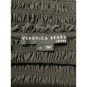 Veronica Beard Smocked Black Averie Tank Top Size XS