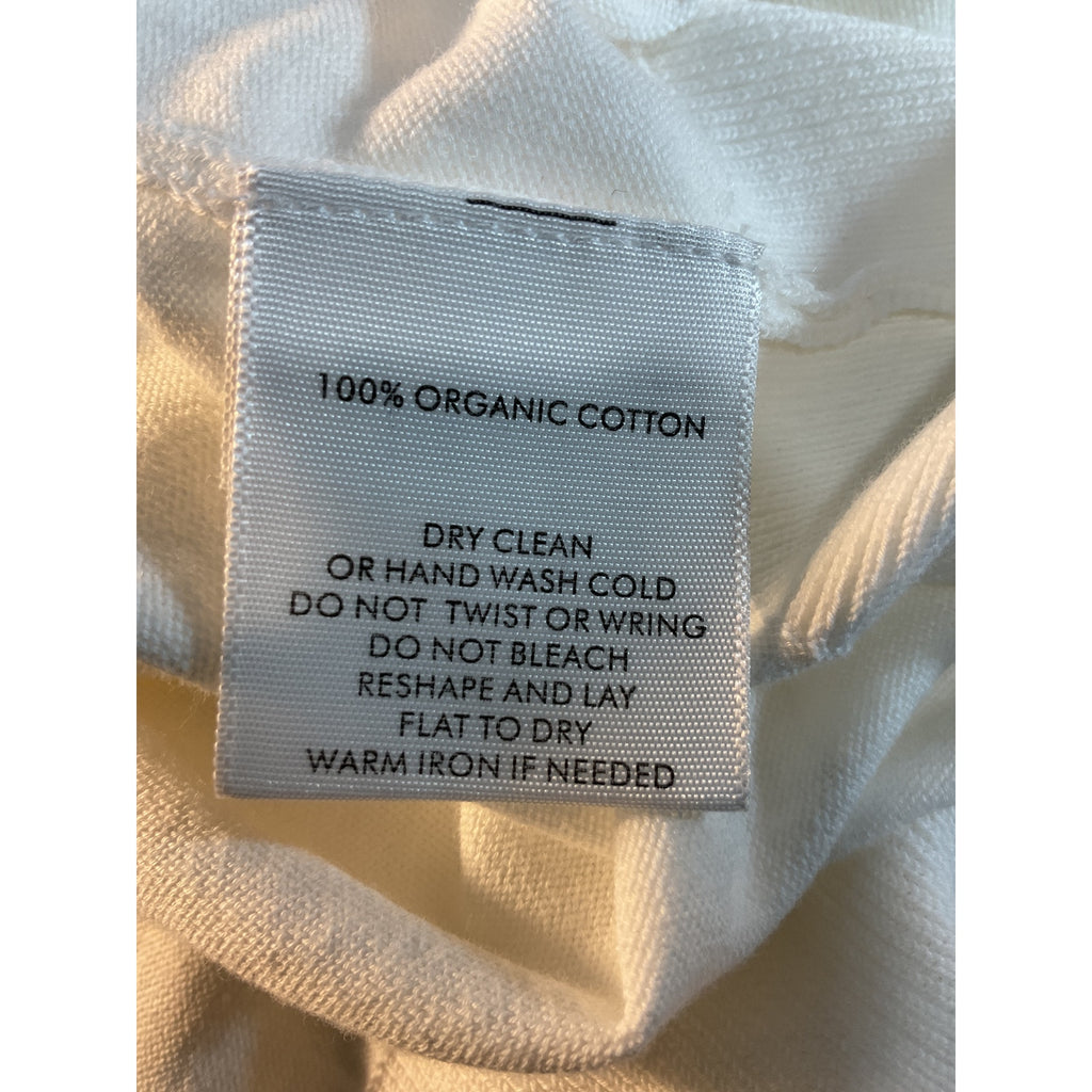 White + Warren 'Crewneck' White Button Cardigan Size L - NWT