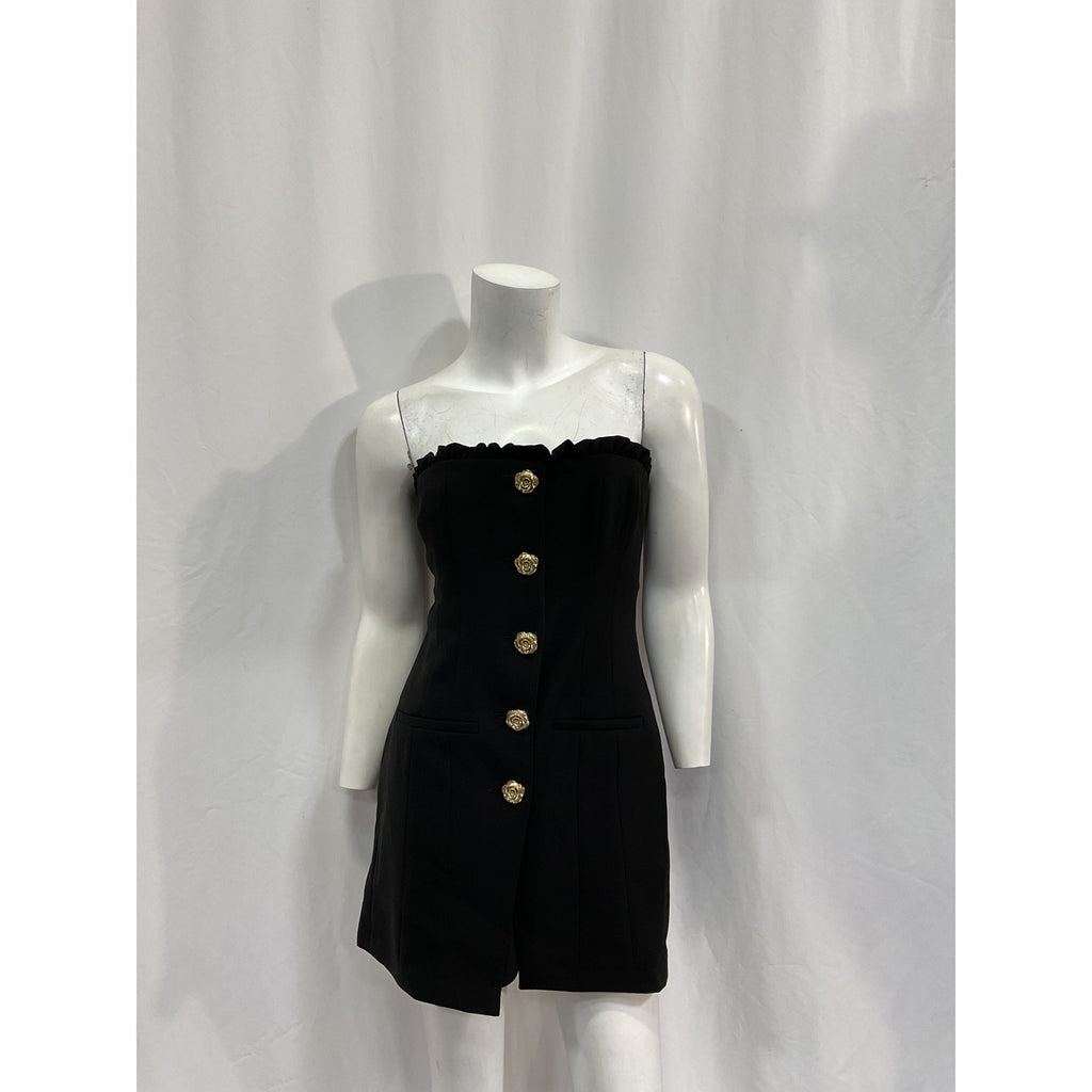 Majorelle 'Brooke' Black Polyester Mini Dress Size M