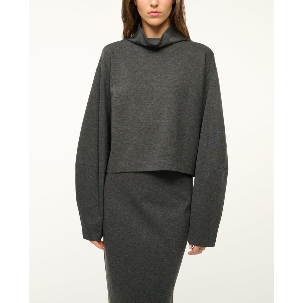 Staud 'Binoche' Grey Viscose Top Size L