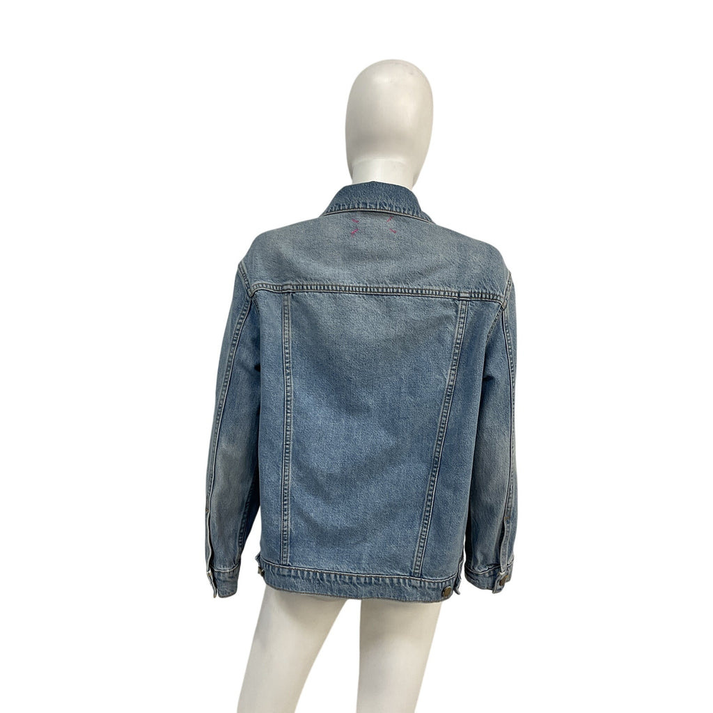 Hatch 'The Classic' Blue Cotton Maternity Denim Jean Jacket Size S