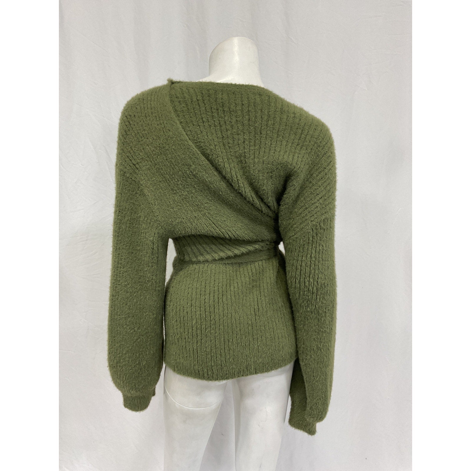 House Of Harlow 1960 x Revolve 'Khalida' Green Nylon Wrap Sweater Size S