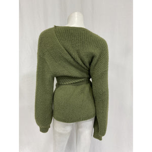 House Of Harlow 1960 x Revolve 'Khalida' Green Nylon Wrap Sweater Size S
