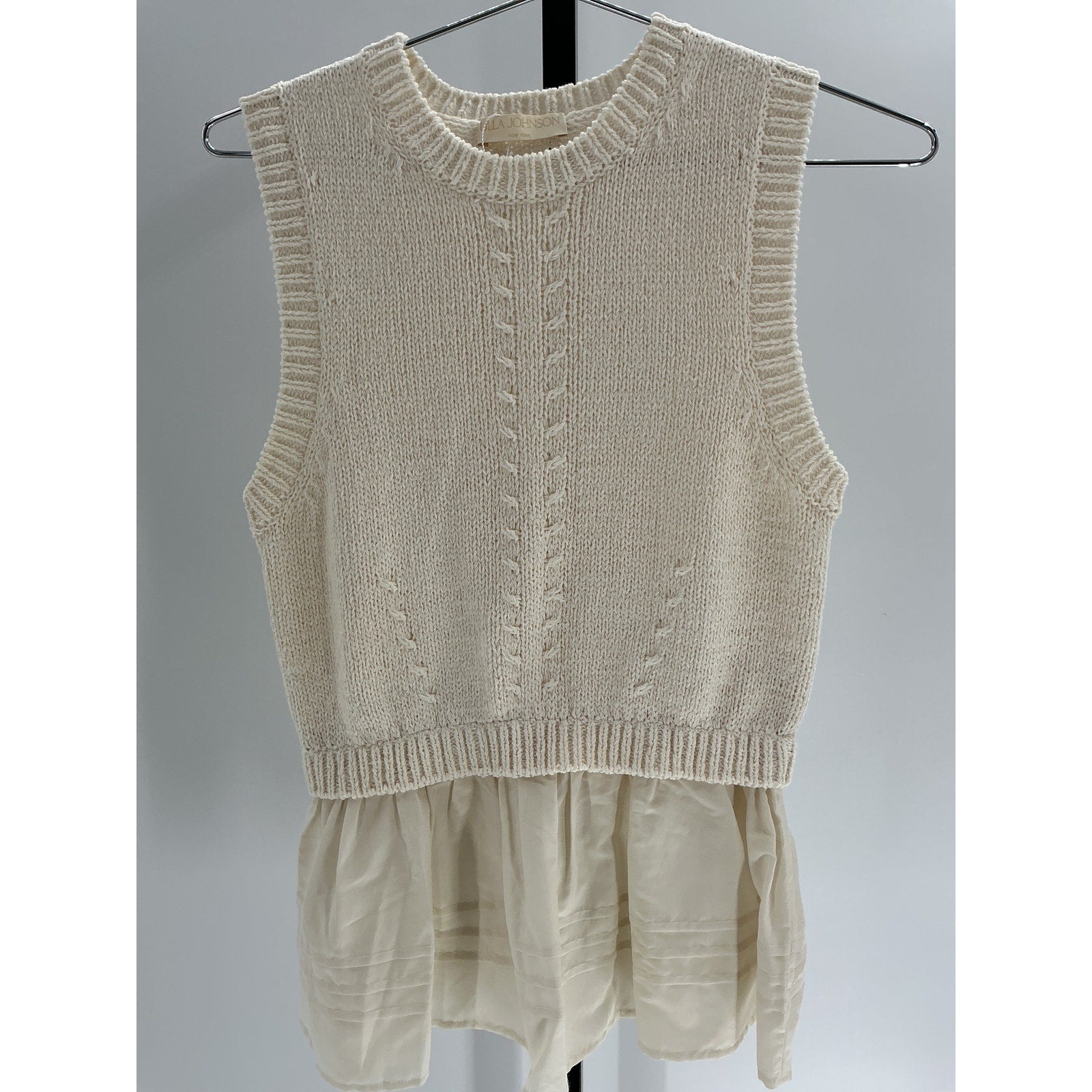 Ulla Johnson 'Edda' Ivory Cotton Top Size S