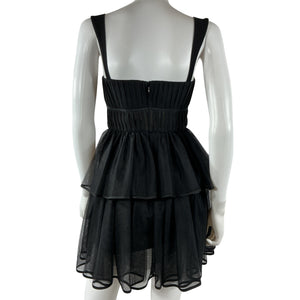 Simkhai Tiered Black Annabelle Dress Size 0
