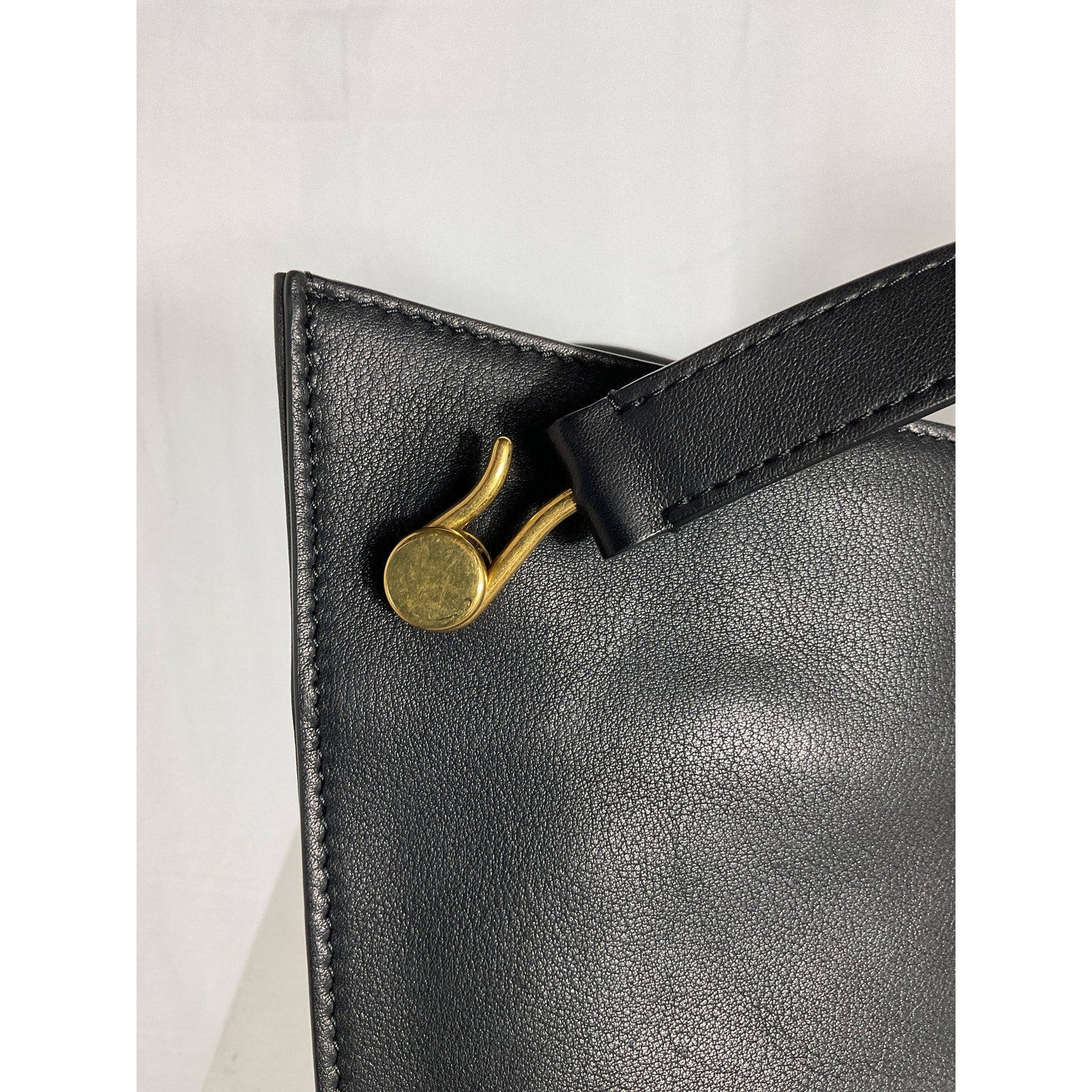The Row 'Alexia' Black Leather Leather Tote Bag
