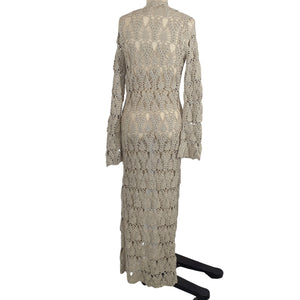 Tularosa Crochet Tan Aver Cardigan Size XS